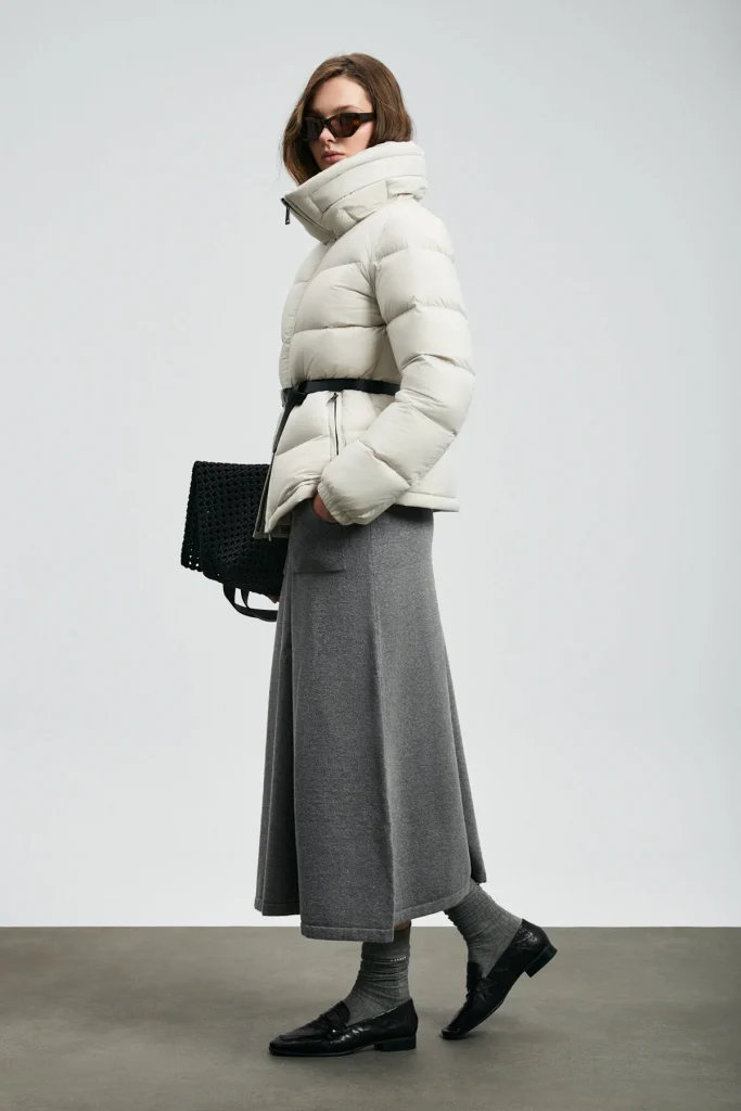 LUFİAN Flash Kaz Tüyü Kadın Mont 122120044 - EKRU