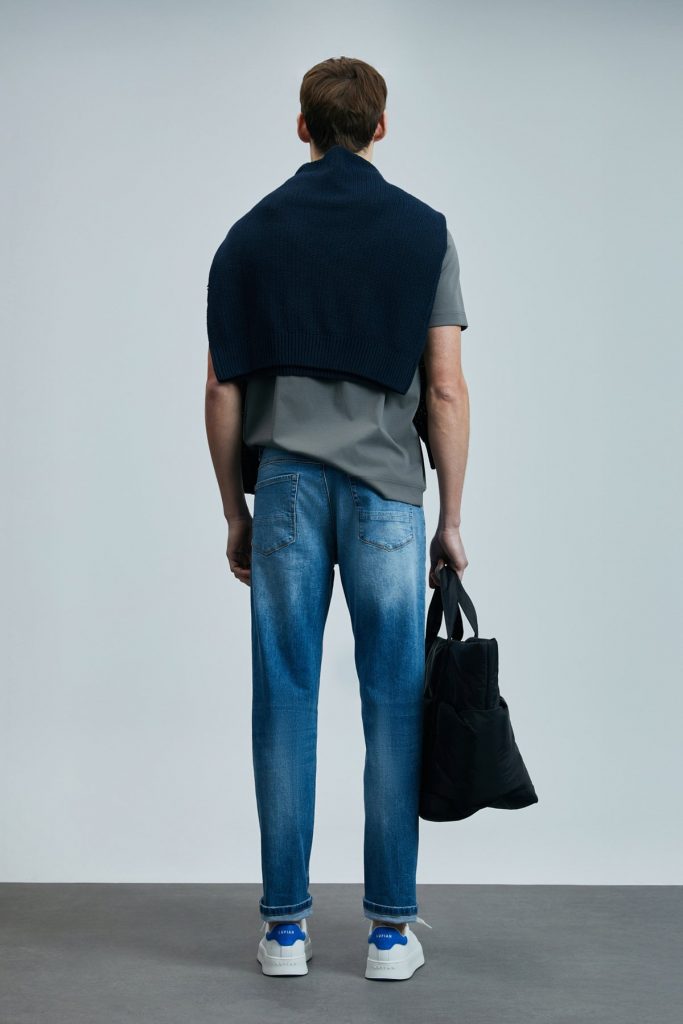 LUFİAN  Franz Smart Jean Erkek Pantolon Slim Fit  111200196 - MAVİ