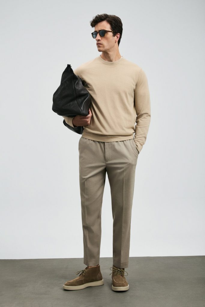 LUFİAN Amber Smart Erkek Chino Pantolon Slim Fit 112190334 - BEJ