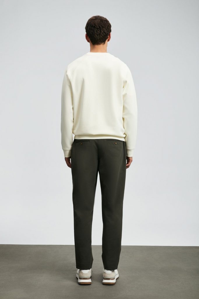 LUFİAN Shadow Erkek Sweatshirt 112030174 - KIR.BEYAZ