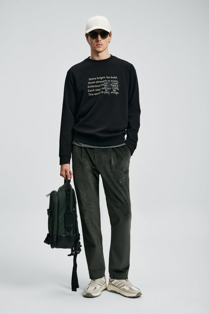 LUFİAN Shadow Erkek Sweatshirt 112030174 - Siyah