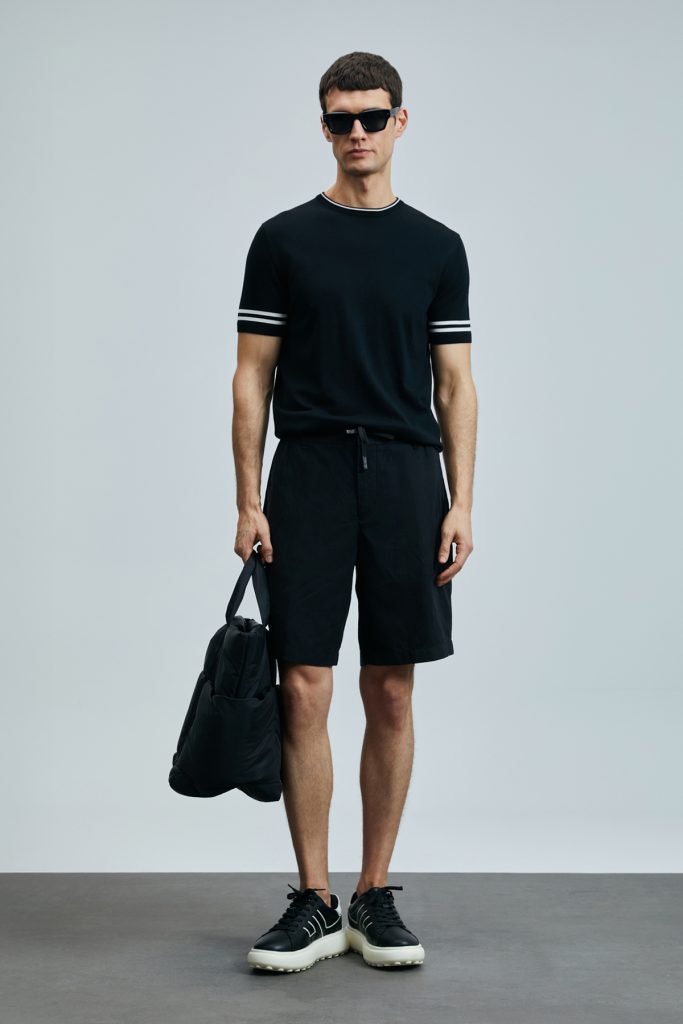 LUFİAN Ross Spor Erkek Chino Şort Slim Fit 111210077 - Siyah