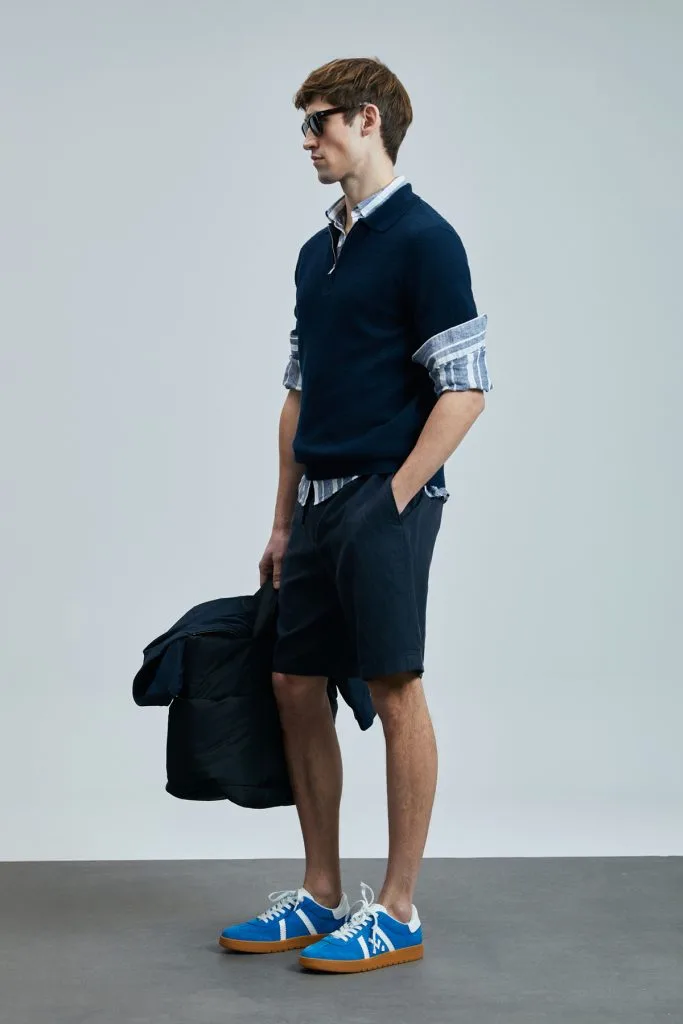 LUFİAN Ross Spor Erkek Chino Şort Slim Fit 111210077 - Lacivert