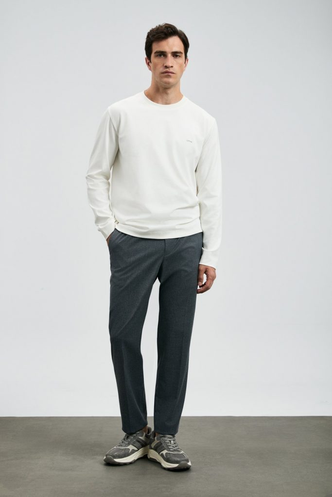 LUFİAN Vıctor Erkek Uzun Kol 112020056 - Beyaz