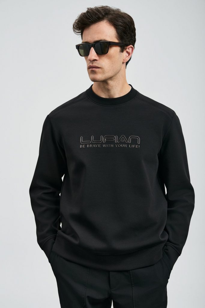 LUFİAN Luther Erkek Sweatshirt 112030171 - Siyah