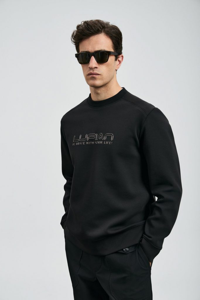 LUFİAN Luther Erkek Sweatshirt 112030171 - Siyah