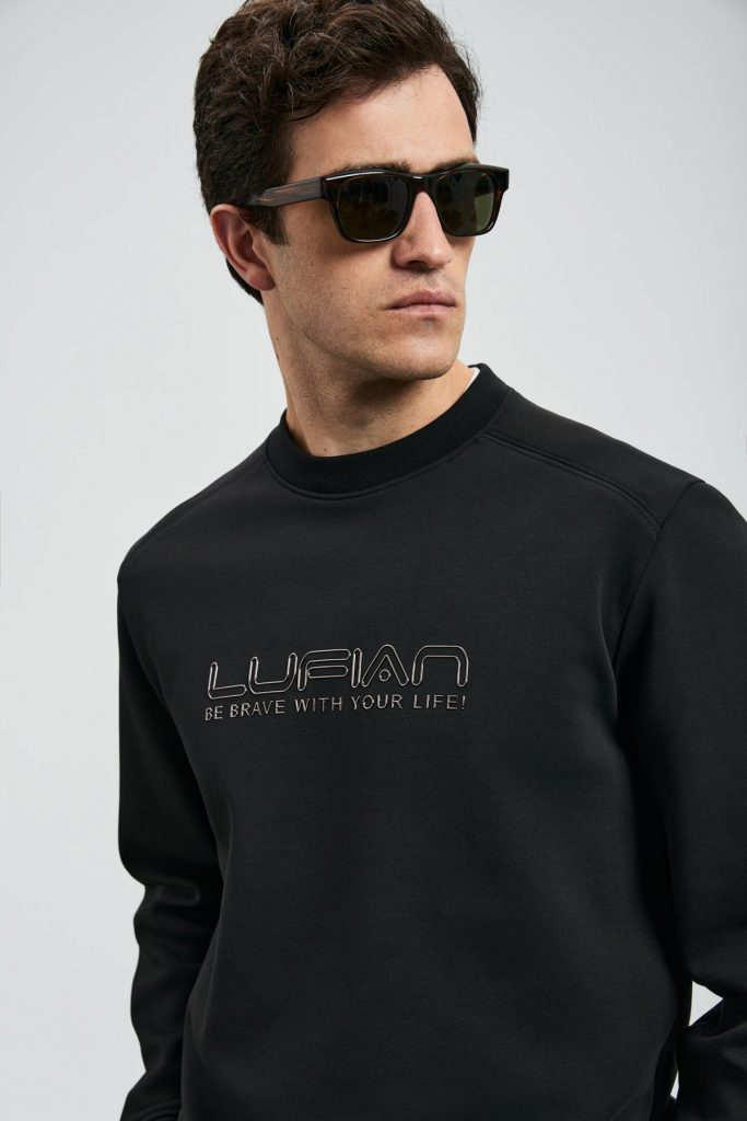 LUFİAN Luther Erkek Sweatshirt 112030171 - Siyah