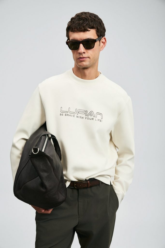 LUFİAN Luther Erkek Sweatshirt 112030171 - EKRU