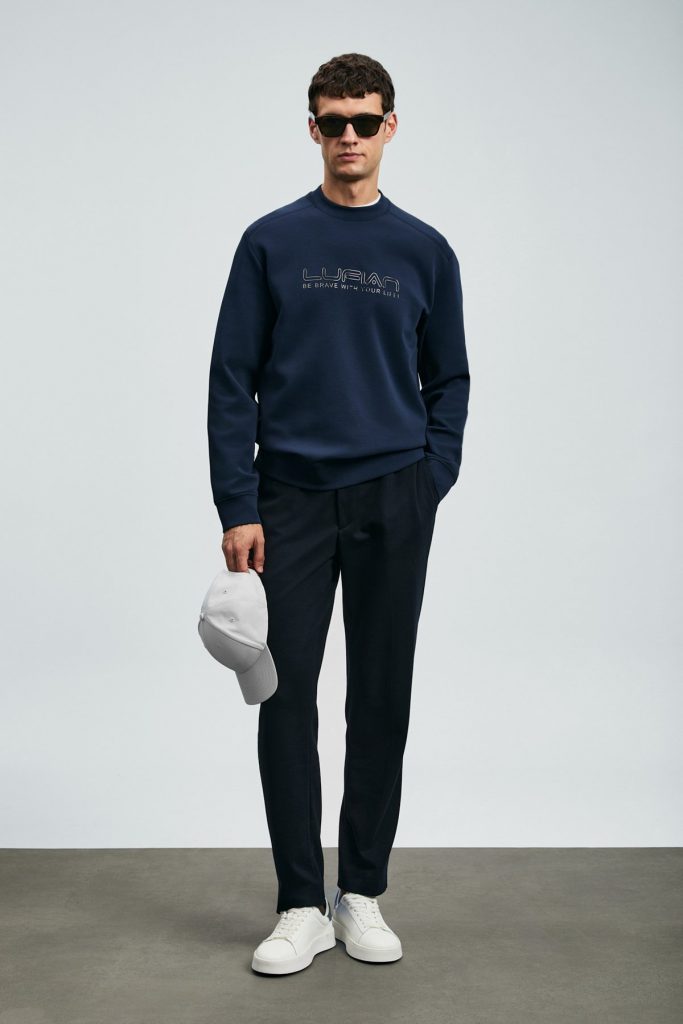 LUFİAN Luther Erkek Sweatshirt 112030171 - Lacivert
