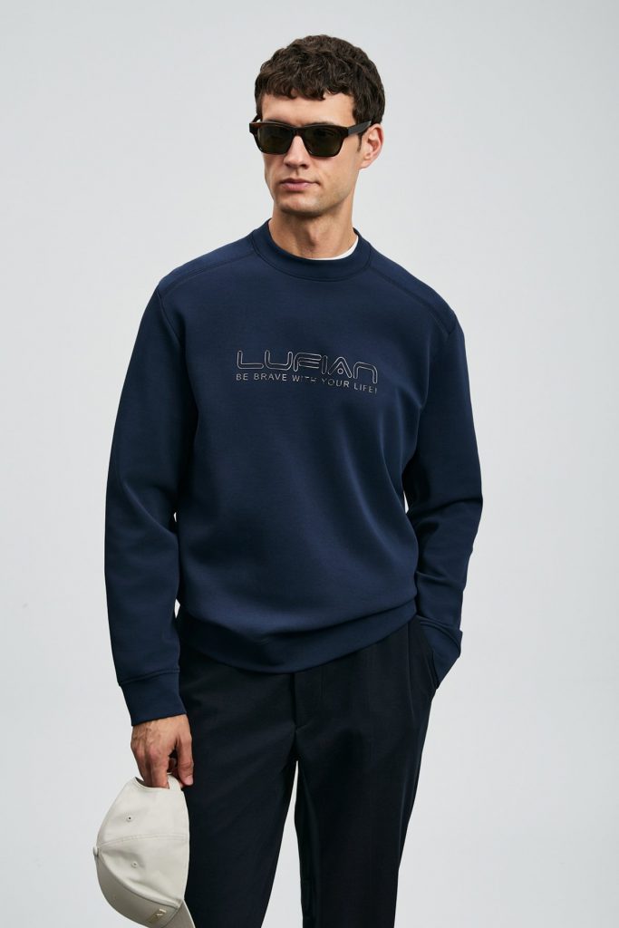 LUFİAN Luther Erkek Sweatshirt 112030171 - Lacivert