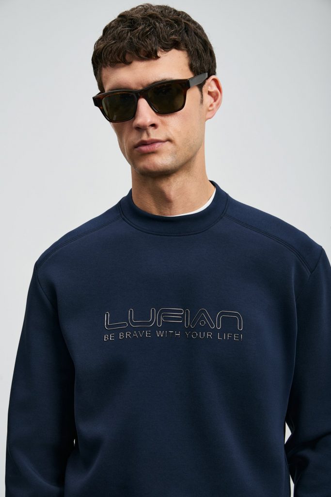 LUFİAN Luther Erkek Sweatshirt 112030171 - Lacivert