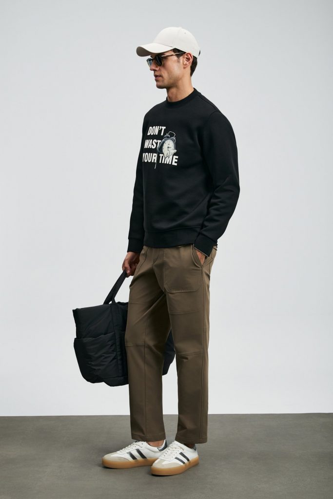 LUFİAN Henry Erkek Sweatshirt 112030173 - Siyah