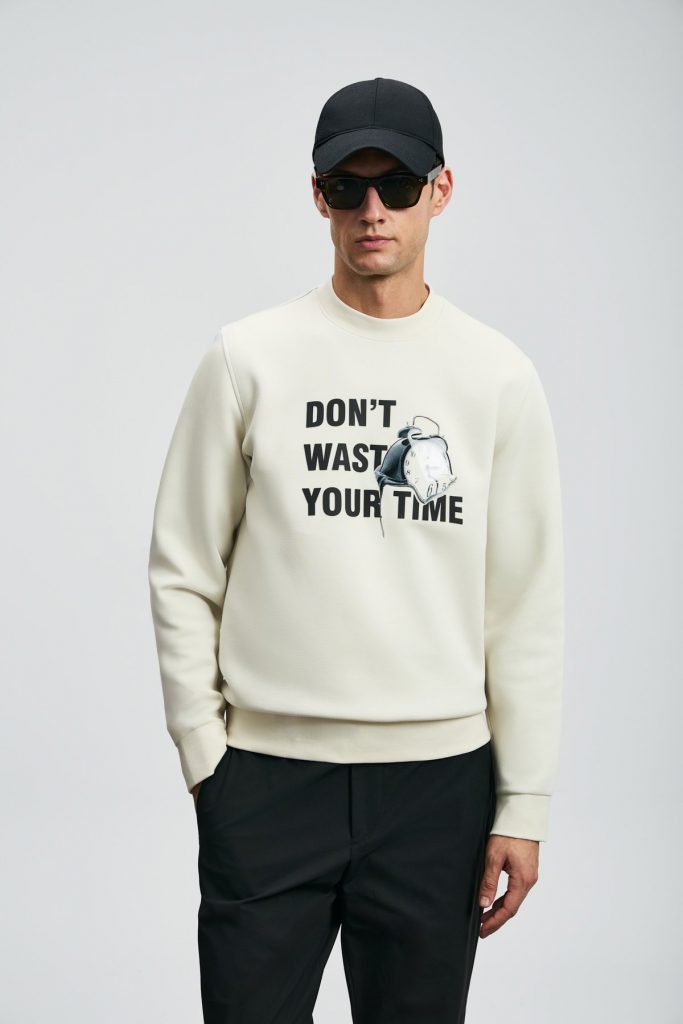 LUFİAN Henry Erkek Sweatshirt 112030173 - KIR.BEYAZ