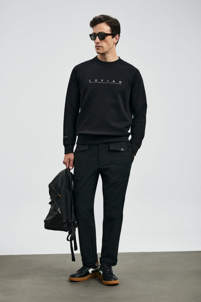 LUFİAN Cooper Erkek Sweatshirt 112030177 - Siyah