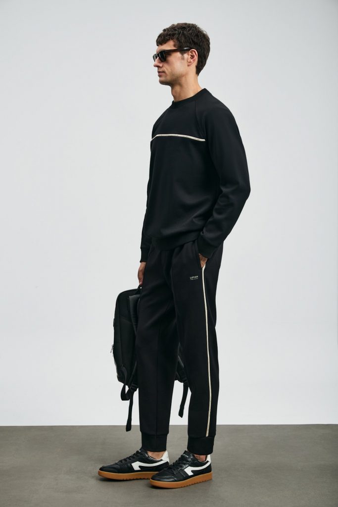 LUFİAN Cosmo Erkek Sweatshirt 112030181 - Siyah