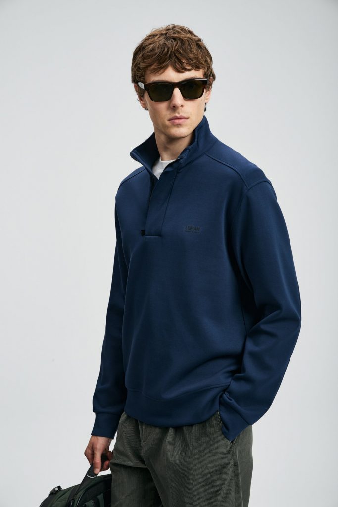 LUFİAN Wonder Erkek Sweatshirt 112030185 - Lacivert