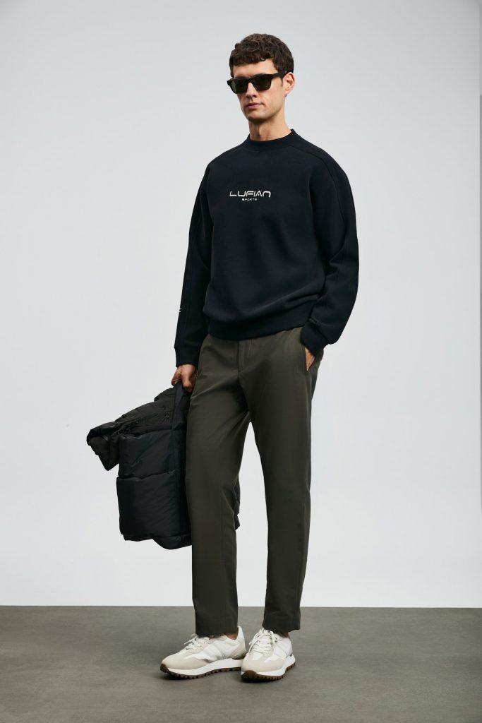 LUFİAN Dark Erkek Sweatshirt 112030186 - Siyah