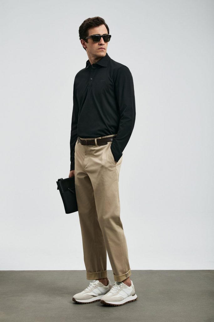 LUFİAN Rocky Smart Erkek Polo Sweat 112040044 - Siyah