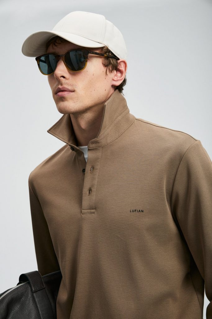 LUFİAN Rocky Smart Erkek Polo Sweat 112040044 - kahve