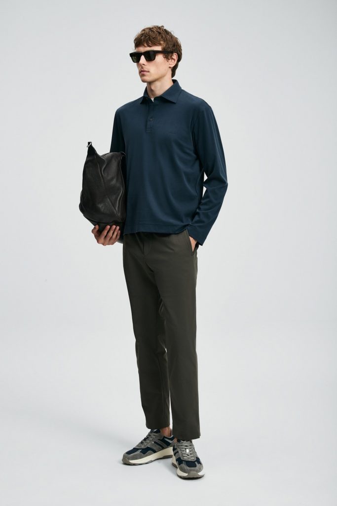 LUFİAN Rocky Smart Erkek Polo Sweat 112040044 - Lacivert