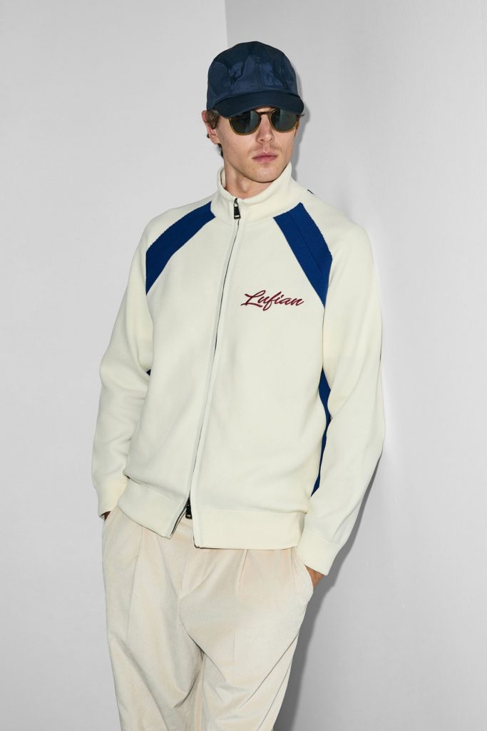 LUFİAN Shıne Erkek Hırka 112100081 - KIR.BEYAZ