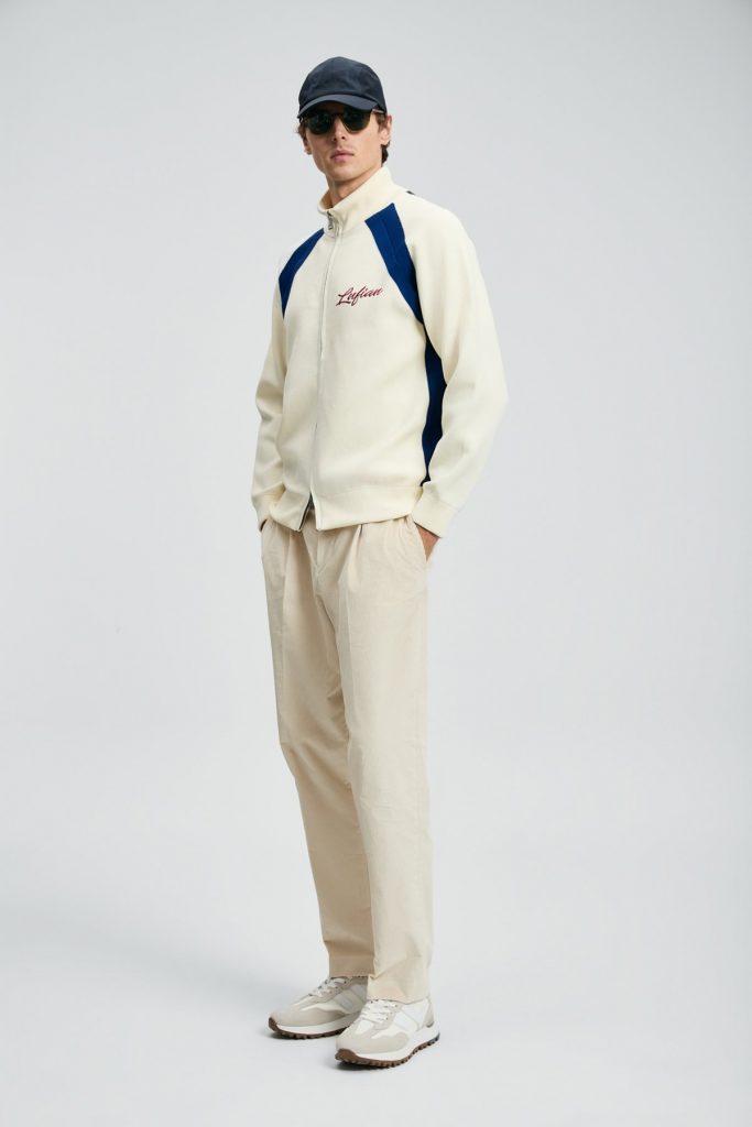 LUFİAN Shıne Erkek Hırka 112100081 - KIR.BEYAZ