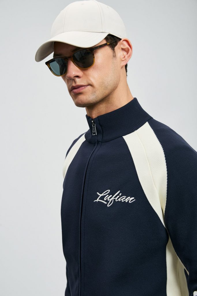 LUFİAN Shıne Erkek Hırka 112100081 - Lacivert