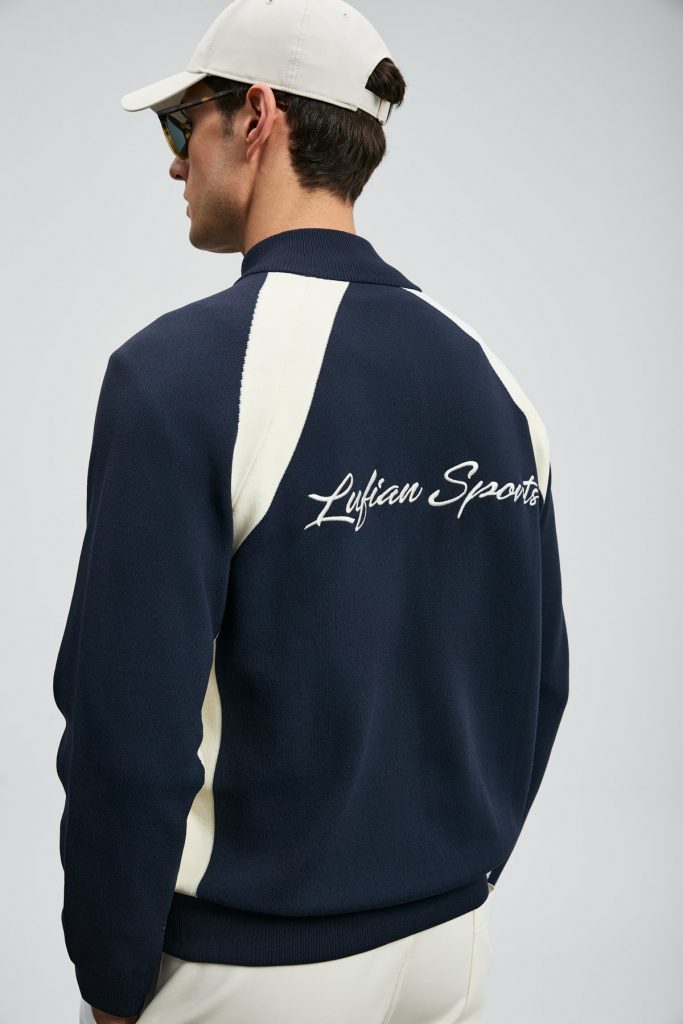 LUFİAN Shıne Erkek Hırka 112100081 - Lacivert