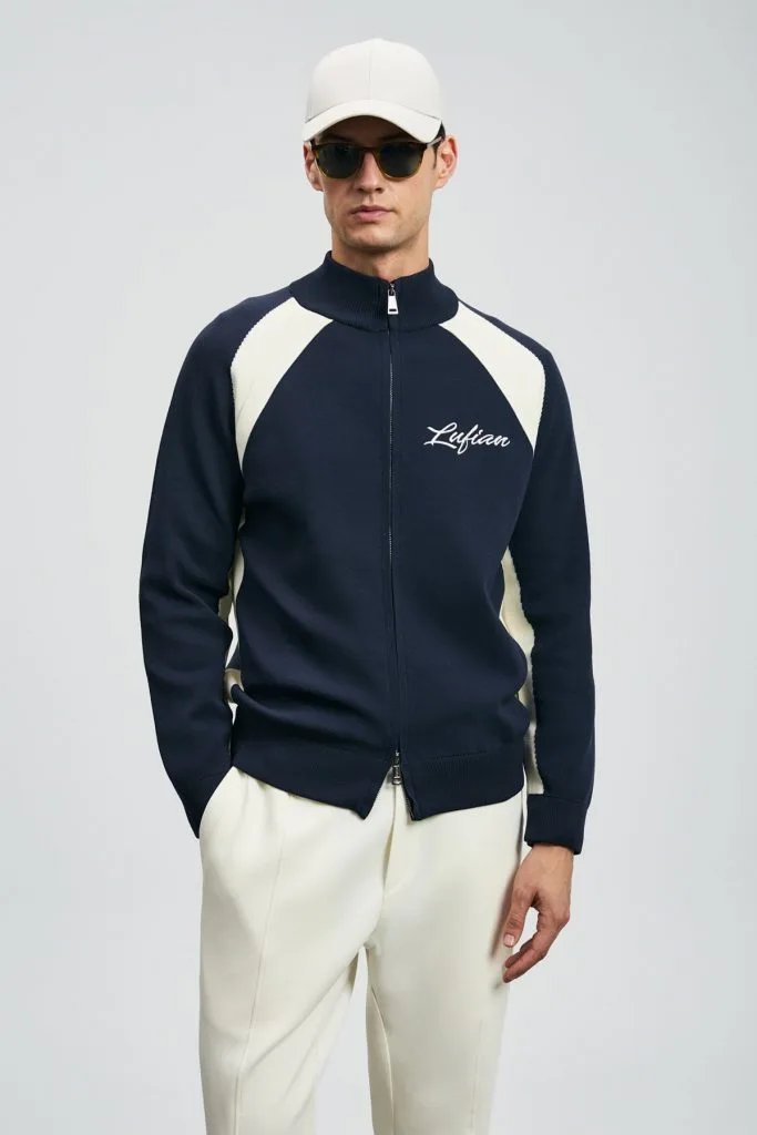 LUFİAN Shıne Erkek Hırka 112100081 - Lacivert