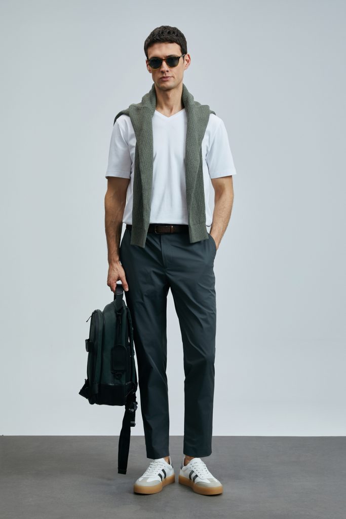 LUFİAN Tuna Modern Grafik T- Shirt 111020266 - Beyaz