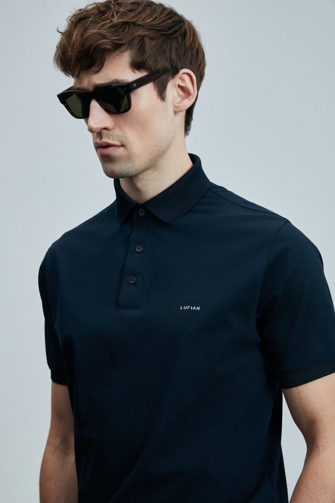 LUFİAN Luna Smart Erkek Polo Tişört 111040228 - Lacivert