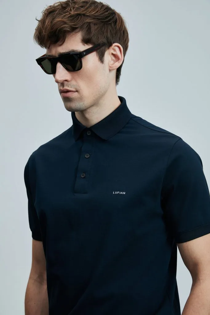 LUFİAN Luna Smart Erkek Polo Tişört 111040228 - Lacivert