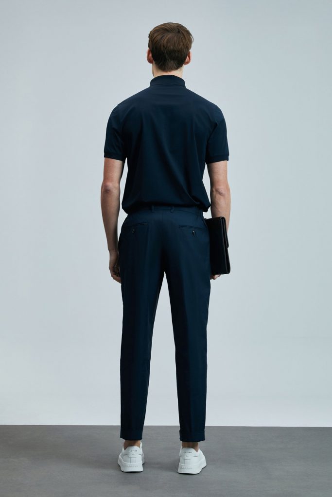 LUFİAN Luna Smart Erkek Polo Tişört 111040228 - Lacivert