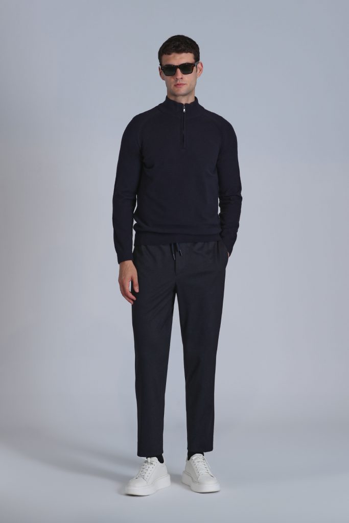 LUFİAN  Stavan Erkek Kazak 112090141 - Lacivert