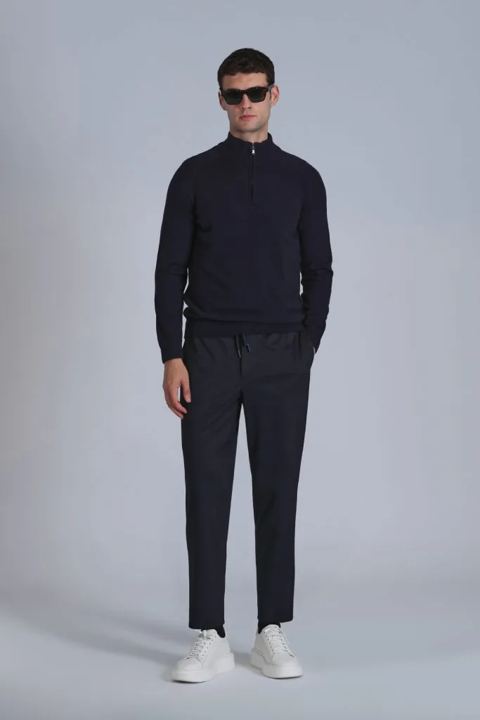 LUFİAN  Stavan Erkek Kazak 112090141 - Lacivert