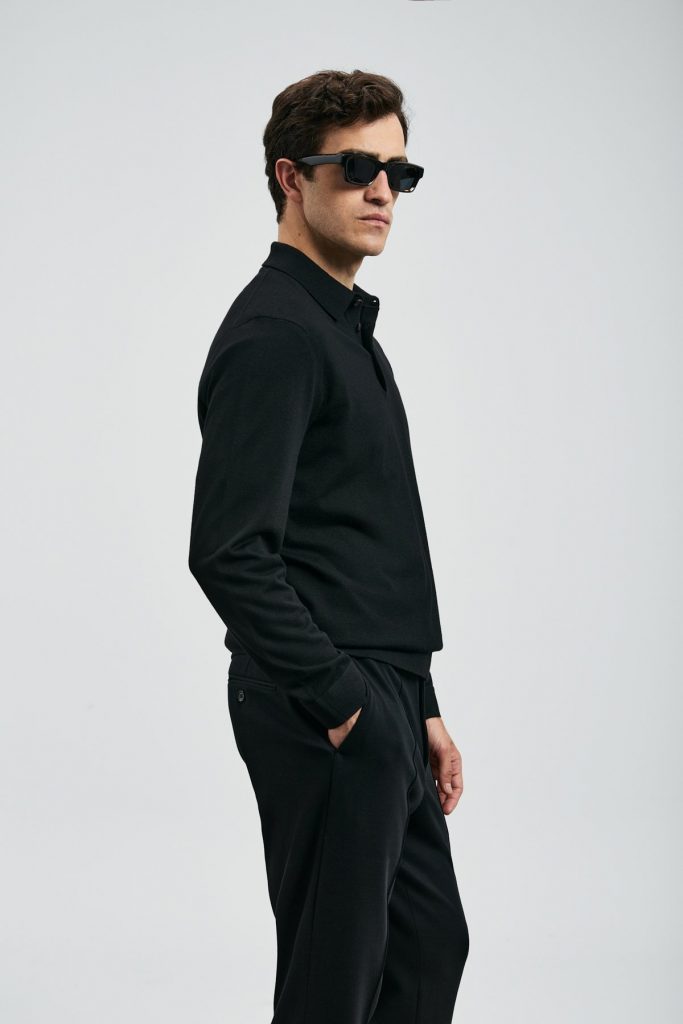 LUFİAN Donald Erkek Kazak 112090149 - Siyah