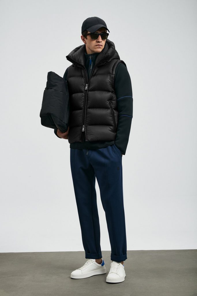 LUFİAN Moses Kaz Tüyü Erkek Yelek 112130030 - Siyah