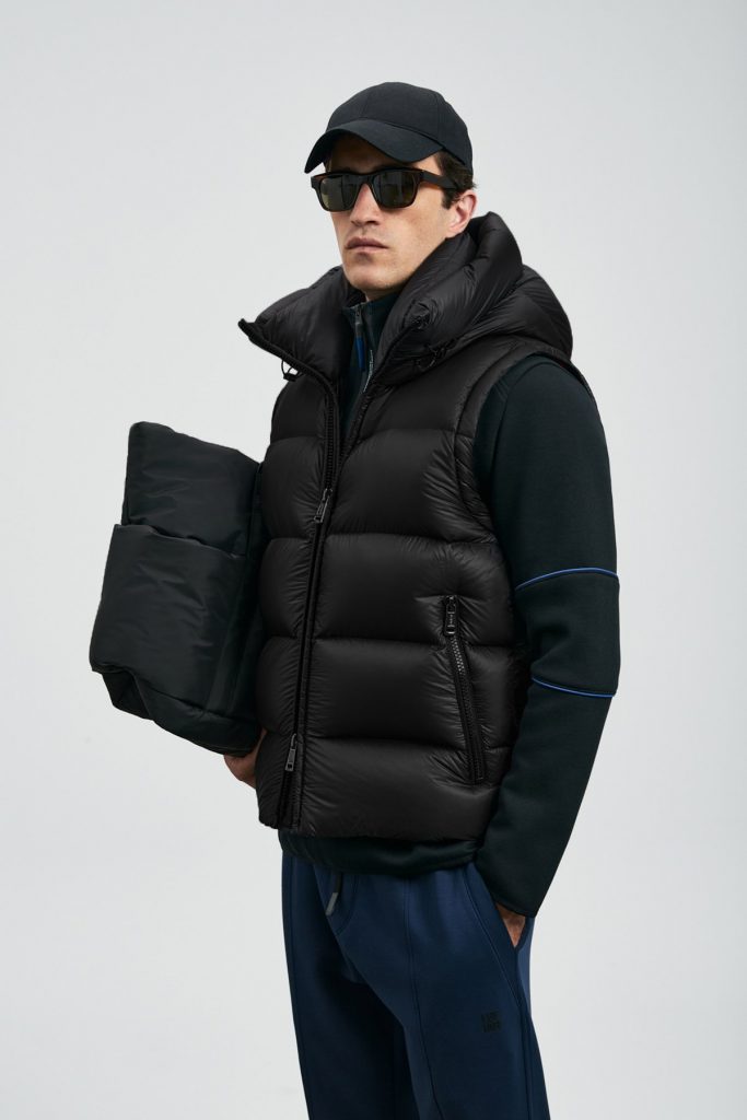 LUFİAN Moses Kaz Tüyü Erkek Yelek 112130030 - Siyah