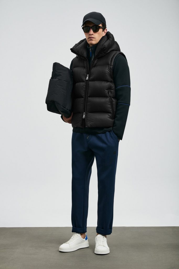 LUFİAN Moses Kaz Tüyü Erkek Yelek 112130030 - Siyah