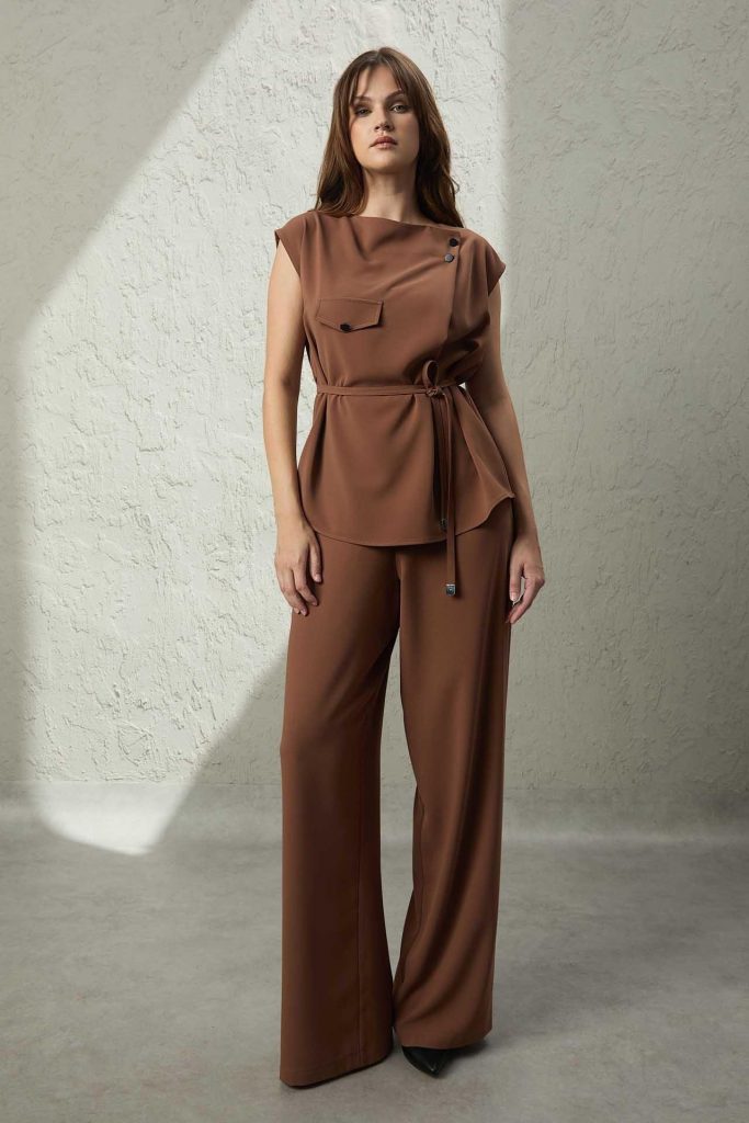 MEZZURA Belden Bağlamalı Bluz 1529