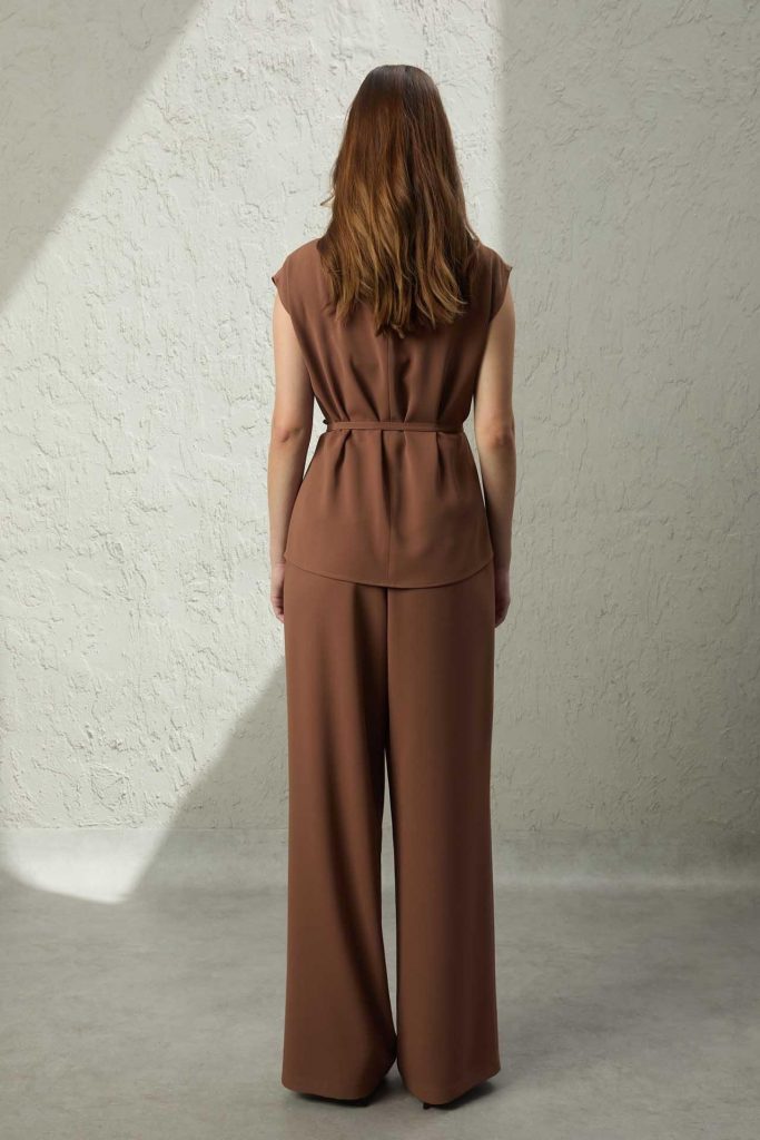 MEZZURA Belden Bağlamalı Bluz 1529