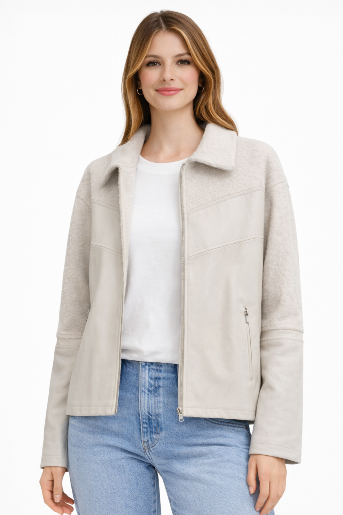 MEZZURA Kürk Detaylı Deri Mont 1584