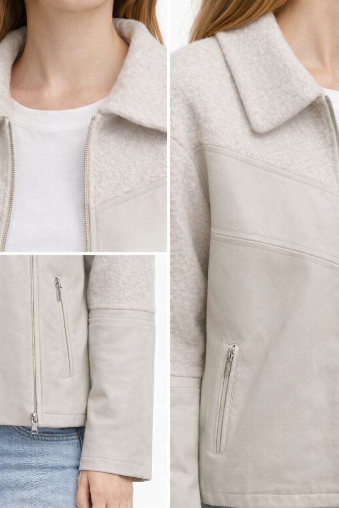 MEZZURA Kürk Detaylı Deri Mont 1584