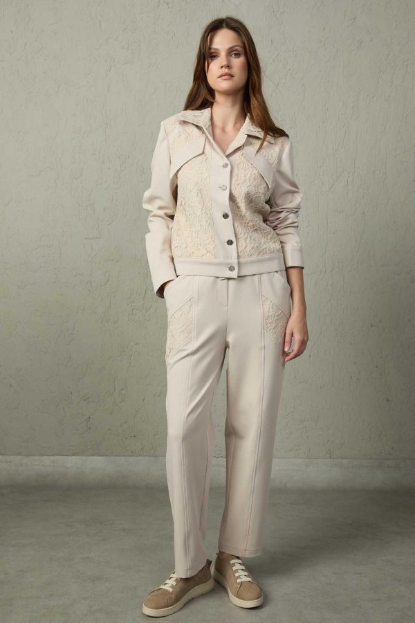 MEZZURA Dantel Detaylı Pantolon 1552