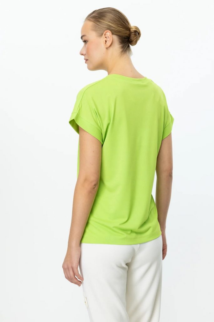 ON TRİKO  V Yaka Kısa Kol T-Shirt 51475 - FISTIK YEŞ