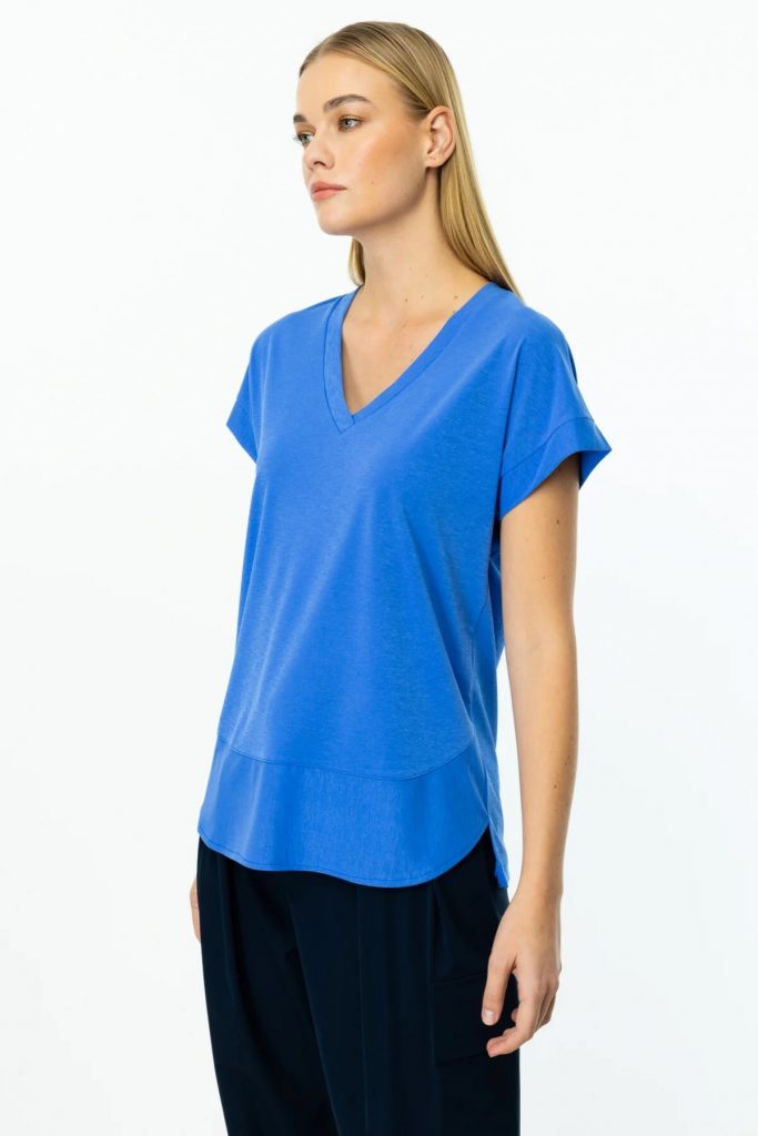 ON TRİKO  V Yaka Kısa Kol T-Shirt 51475 - SAKS