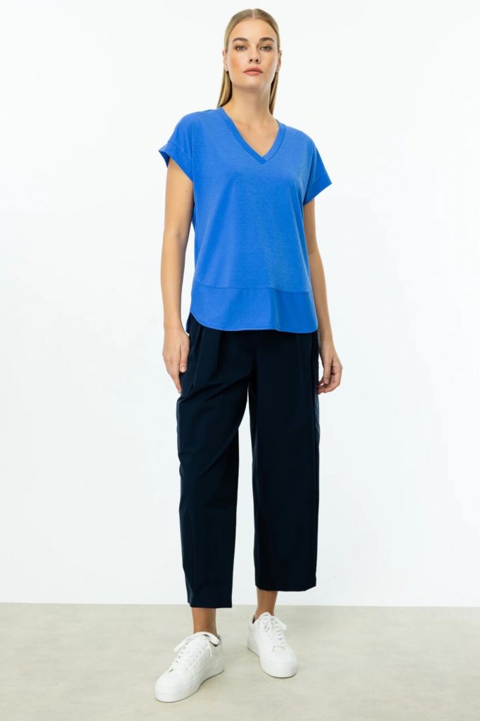 ON TRİKO  V Yaka Kısa Kol T-Shirt 51475 - SAKS