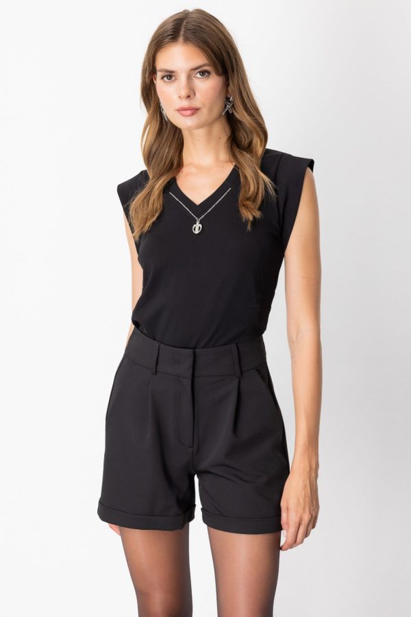 ON TRİKO V Yaka Aksesuar Detaylı Bluz 61354