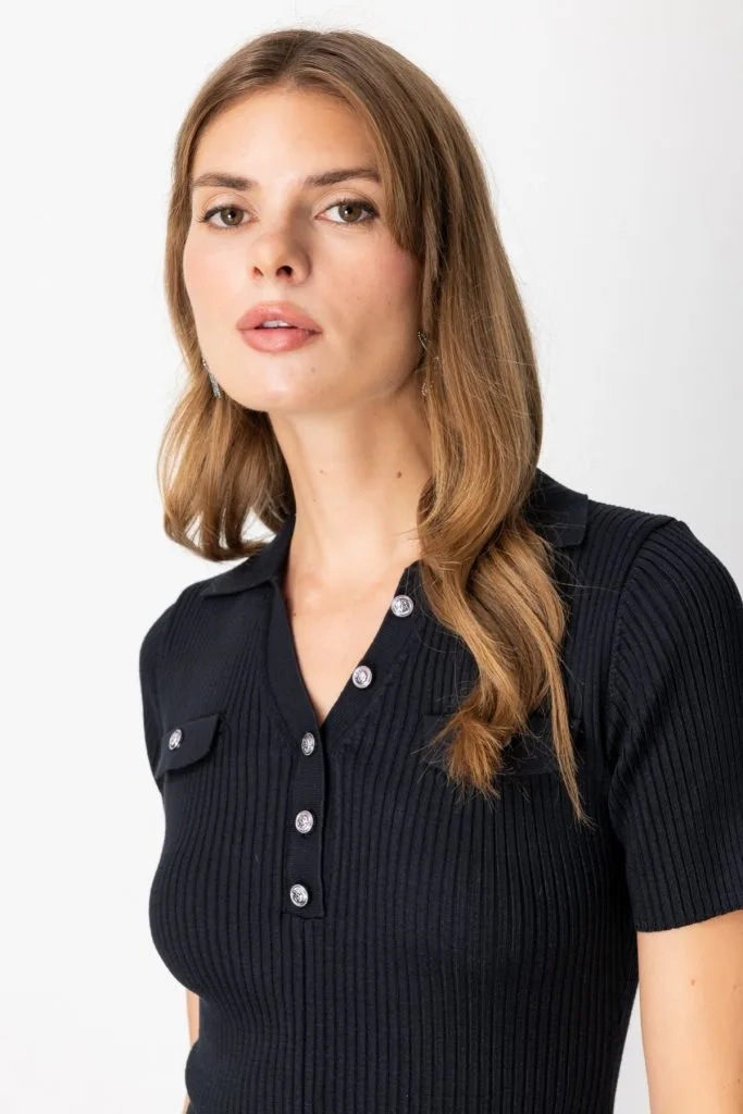 ON TRİKO  Eteği Volanlı Mini Triko Elbise 65401