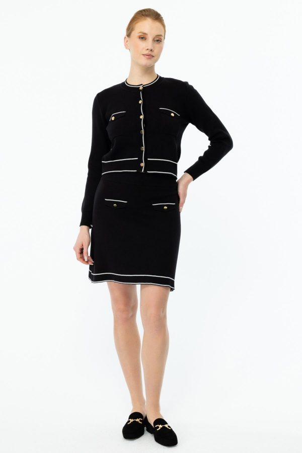 ON TRİKO Beli Lastikli Triko Etek 49905